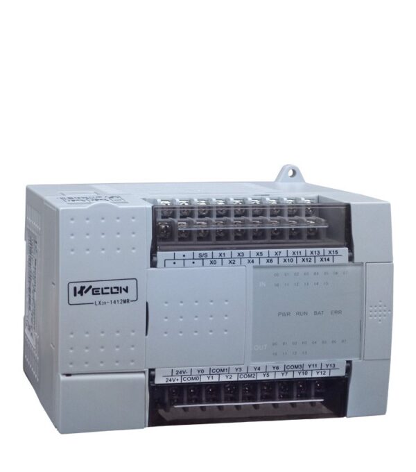 CLP Wecon LX2E-1212MR-D - 12 Entradas Digitais + 12 Saídas a relé - Alimentação 24Vcc